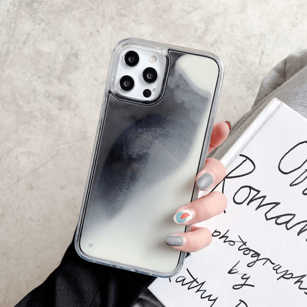 2021 Glitter Luminous Neon Sand Case For iphone 6 6s 7 8 Plus 11 Pro X XS MAX XR Liquid Quicksand Glow The Dark Soft phone Case Cover