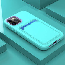 Load image into Gallery viewer, 2021 Fashion Silicone Protective Cover With Card Slot For iPhone
