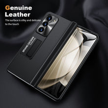 Load image into Gallery viewer, Magnetic Holder Protective Leather Phone Case With Front Protection Film For Samsung Galaxy Z Fold5 Fold4 Fold3
