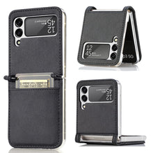 Load image into Gallery viewer, Luxury Card Holder Drop Protection Folio Cover For Samsung Galaxy Z Flip 3 5G pphonecover
