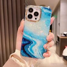 Load image into Gallery viewer, 2021 Shinning Marble Pattern Plating iPhone Case

