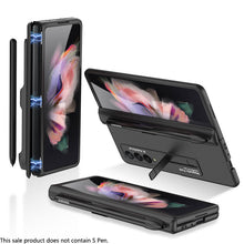 Load image into Gallery viewer, Magnetic Frame Plastic Stand All-included Case With S Pen Slot For Samsung Galaxy Z Fold 3 5G
