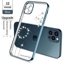 Load image into Gallery viewer, 2021 Dandelion Diamonds Electroplating Case For iPhone 12 Pro Max Mini 11 XS XR 7 8 Plus SE 2020 Cover

