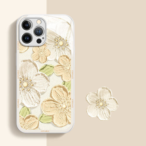 New Oil Painting Peach Blossom iPhone Case - mycasety2023 Mycasety