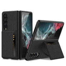 Load image into Gallery viewer, Samsung Galaxy Z Fold 4 5G Luxury Leather Card Holder All-inclusive Drop-resistant Protective Cover
