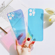 Load image into Gallery viewer, 2021 Laser Rainbow Transparent Soft Case For iPhone &amp; Samsung
