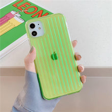 Load image into Gallery viewer, 2021 Laser Stripe Gradient Colorful Case For iPhone 12 Pro Max 11 XS XR 7 8 Plus
