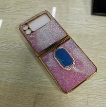 Load image into Gallery viewer, Shining Diamond Mirror Ring Protective Cover For Samsung Galaxy Z Flip 3 5G
