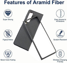 Load image into Gallery viewer, Kevlar Carbon Fiber Phone Case For Samsung Galaxy Z Fold 3 &amp; Z Flip 3 5G
