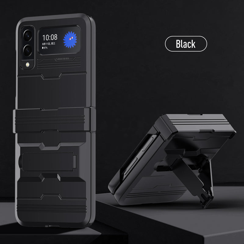 Drop Protection Kickstand Phone Cover Case for Samsung Galaxy Z Flip3 5G Non-Fingerprint Fundas Coque