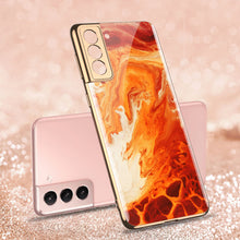 Load image into Gallery viewer, 2021 Luxury Deer Pattern Plating Anti-knock Protection Tempered Glass Case For Samsung S21 S21 Plus S21 Ultra
