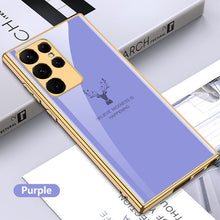Load image into Gallery viewer, Luxury Plating Dear Pattern Camera All-inclusive Electroplating Process Case For Samsung Galaxy S22 Series pphonecover
