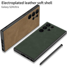 Load image into Gallery viewer, Matte Texture Leather Phone Case For Samsung Galaxy S24 S23 Ultra Plus
