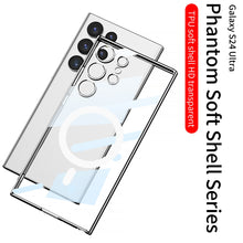 Load image into Gallery viewer, Magnetic Magsafe Clear Soft Case for Samsung Galaxy S24 S23 Ultra Plus
