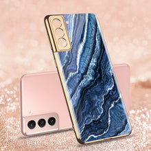 Load image into Gallery viewer, 2021 Luxury Deer Pattern Plating Anti-knock Protection Tempered Glass Case For Samsung S21 S21 Plus S21 Ultra
