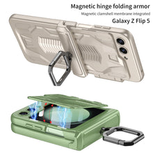 Load image into Gallery viewer, Magnetic Hinge Bracket All-included Shockproof Phone Case For Samsung Galaxy Flip 5/4/3
