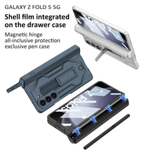 Load image into Gallery viewer, Armor All-included Magnetic Hinge Slide Pen Case Holder Phone Case With Back Screen Protector For Samsung Galaxy Z Fold3 Fold4 Fold5 - mycasety2023 Mycasety
