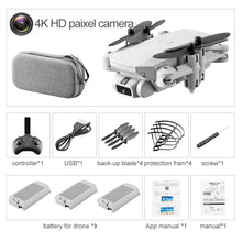 Load image into Gallery viewer, FLASH⚡SALE I 2021 New Mini Drone 4K 1080P HD Camera WiFi Fpv Air Pressure Altitude Hold Black And Gray Foldable Quadcopter RC Dron Toy
