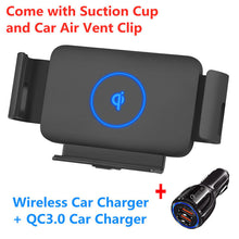 Load image into Gallery viewer, Automatic Clamping Car Wireless Charger for Samsung Galaxy Z Fold 3 2 Note20 S22 S21 S20 iPhone 13 12 11 XS Max Air Vent Mount Phone Holder

