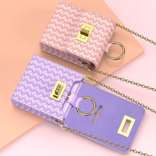 Load image into Gallery viewer, Luxury Leather Mini Phone Bag with Gold Chain For Samsung Galaxy Z Flip4 Flip3 5G - mycasety2023 Mycasety
