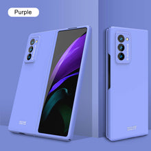 Load image into Gallery viewer, Luxury Plating Glass Case Anti-knock Protective Hard Edge Cover For Samsung Galaxy Z Fold 2 5G
