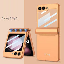 Load image into Gallery viewer, Magnetic Samsung Galaxy Z Flip 5 Hinge Full Coverage Phone Case with Front Screen Tempered Glass Protector - mycasety2023 Mycasety
