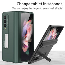 Load image into Gallery viewer, Amazing Magnetic Frame Plastic Stand All-included Case For Samsung Galaxy Z Fold 3 5G Mate X
