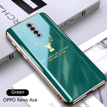 Load image into Gallery viewer, 2021 Luxury Deer Pattern Camera All-inclusive Electroplating Process Case For OPPO Reno 4 3 Pro R17 Pro Find X

