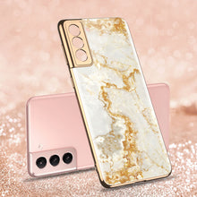 Load image into Gallery viewer, 2021 Fashion Plating Pattern Camera All-inclusive Electroplating Process Case For Samsung S21 Ultra S21 Plus S21

