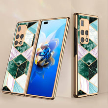 Load image into Gallery viewer, Luxury Plating Glass Anti-knock Protective Hard Edge Cover For Huawei Mate X2
