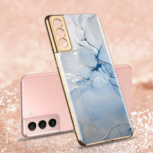 Load image into Gallery viewer, 2021 Fashion Plating Pattern Camera All-inclusive Electroplating Process Case For Samsung S21 Ultra S21 Plus S21

