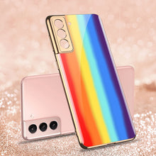 Load image into Gallery viewer, 2021 Luxury Deer Pattern Plating Anti-knock Protection Tempered Glass Case For Samsung S21 S21 Plus S21 Ultra
