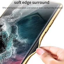 Load image into Gallery viewer, Electroplated Leather Case for Samsung Galaxy S23 S22 Ultra Plus
