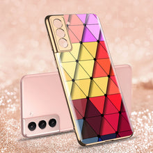 Load image into Gallery viewer, 2021 Luxury Deer Pattern Plating Anti-knock Protection Tempered Glass Case For Samsung S21 S21 Plus S21 Ultra
