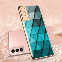 Load image into Gallery viewer, 2021 Luxury Deer Pattern Plating Anti-knock Protection Tempered Glass Case For Samsung S21 S21 Plus S21 Ultra
