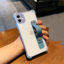 Load image into Gallery viewer, Lovely Matte Stand Holder Clear Phone Case For iPhone 12 Pro Max 11 XS XR 7 8 Plus &amp; Samsung Galaxy S21 S20 FE Note 20 Note 10 Cover
