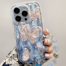 Load image into Gallery viewer, Wavy Fairy Butterfly Chain iPhone Case - mycasety2023 Mycasety
