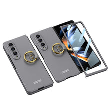 Load image into Gallery viewer, Samsung Galaxy Z Fold 4 5G Ultra-thin All-inclusive Ring Holder Protective Cover With Tempered Glass Screen
