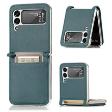 Load image into Gallery viewer, Luxury Card Holder Drop Protection Folio Cover For Samsung Galaxy Z Flip 3 5G pphonecover
