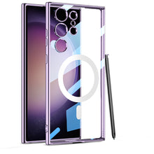 Load image into Gallery viewer, Magnetic Magsafe Clear Soft Case for Samsung Galaxy S23 Ultra Plus
