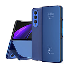 Load image into Gallery viewer, Smart Mirror Clear View Flip Case Luxury Magnetic Leather Kickstand Shockproof Cover For Samsung Galaxy Z Fold3 Fold4 Fold5 5G
