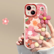 Load image into Gallery viewer, Oil Painting Strawberry Flower Bracelet iPhone Case - mycasety2023 Mycasety
