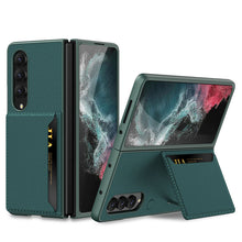 Load image into Gallery viewer, Samsung Galaxy Z Fold 4 5G Luxury Leather Card Holder All-inclusive Drop-resistant Protective Cover
