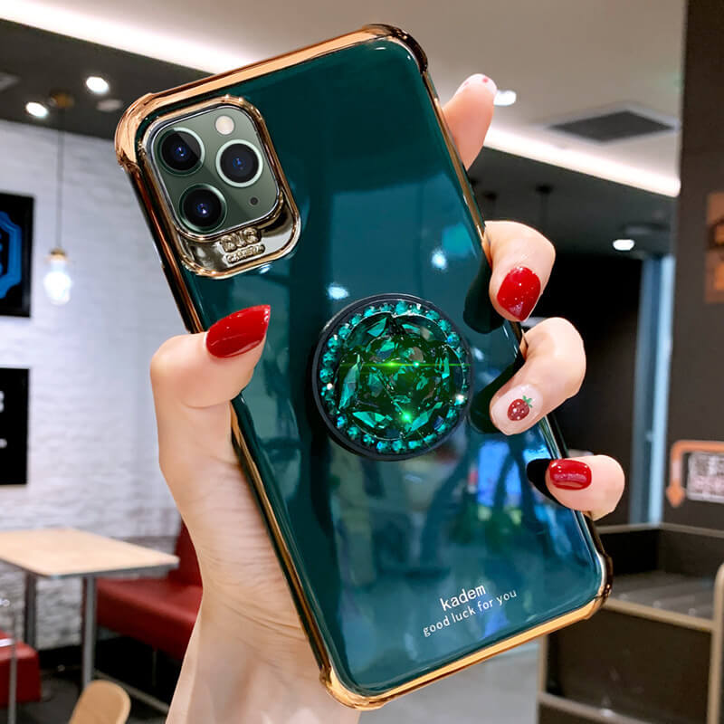 2021 Luxury Anti-Fall iPhone Case With Diamond Ring