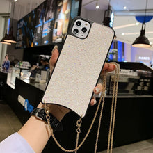 Load image into Gallery viewer, 2021 Fashion Shining Stylish Crossbody Chain Back Cover For iPhone
