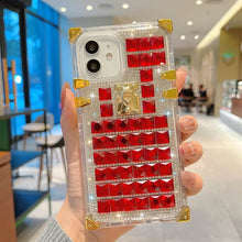 Load image into Gallery viewer, 2021 Luxury Diamond Crystal Square Case For iPhone
