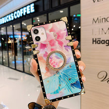 Load image into Gallery viewer, 2021 Stylish Butterfly Flower Style Ring Phone Case for iPhone
