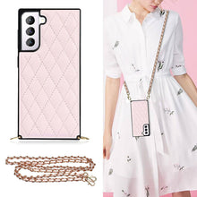 Load image into Gallery viewer, 2021 Luxury Brand Diamond Chain Diagonal Protective Case For Samsung
