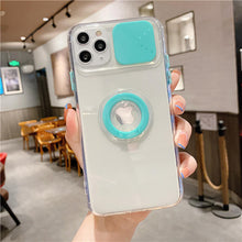 Load image into Gallery viewer, Transparent Armor Ring Holder Stand Bracket Protection Case For iPhone
