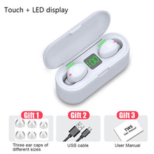 Load image into Gallery viewer, F9 TWS Bluetooth Headphone 5.0 Touch Control Wireless Headset LED Display Earphone Gaming Auriculares
